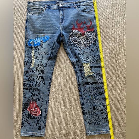 Embellish Brand Denim blue jeans waist 42 - Picture 1 of 4